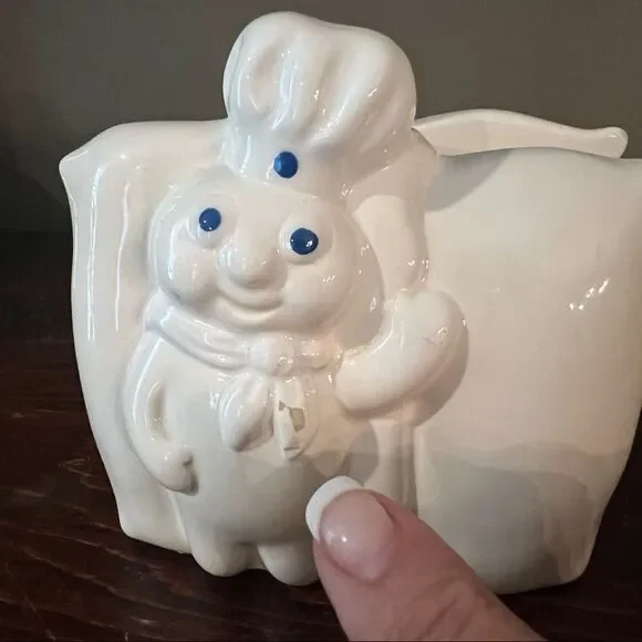 Vintage Pillsbury Doughboy Napkin Holder Ceramic Poppin Fresh 1988 - Picture 4 of 4